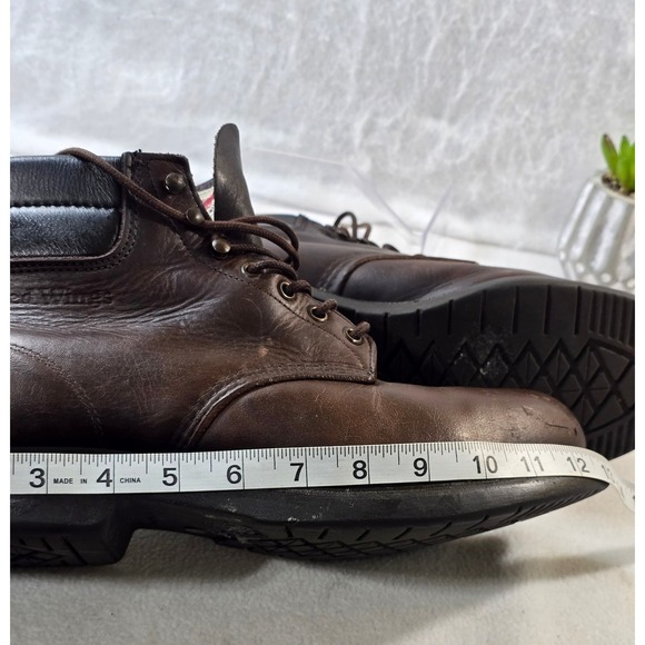 Red‎ Wing Shoes Brown Leather Ankle Boots ANSI Z41 PT91 Steel Toe Work main image 4